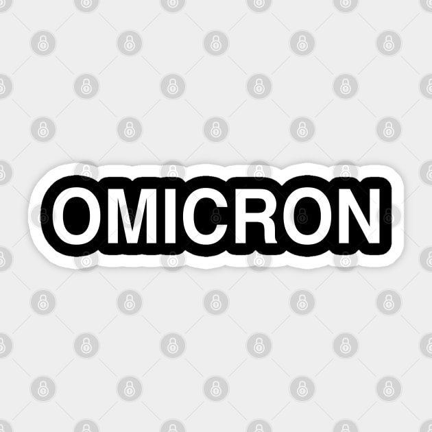 OMICRON Sticker by StickSicky